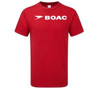BOAC T-shirt British Airline Flight Crew Airport Classic Logo