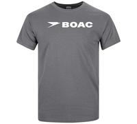 BOAC T-shirt British Airline Flight Crew Airport Classic Logo