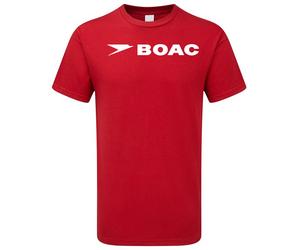 BOAC T-shirt British Airline Flight Crew Airport Classic Logo