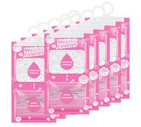 Boadw 10 x 230 g Hanging Dehumidifier with Fragrance, Wardrobe Moisture Absorber for Basement, Bedroom, Washrooms, Against Moisture, Anti-Mould, Deodorising Desiccant Bag - Rose Fragrance