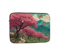BOAIHH 10 inch Light Computer Bag, Exquisite Cherry Blossom Dreams Print Pattern, Suitable for Business Travel, Work, Commuting