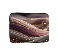 BOAIHH 12 inch Light Computer Bag, Exquisite Bright Purple Print Pattern, Suitable for Business Travel, Work, Commuting