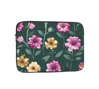 BOAIHH 13 inch Light Computer Bag, Exquisite Beautiful purple flowers Print Pattern, Suitable for Business Travel, Work, Commuting