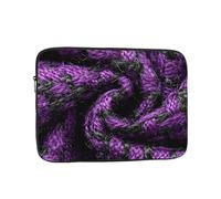BOAIHH 13 inch Light Computer Bag, Exquisite Purple Sweater Print Pattern, Suitable for Business Travel, Work, Commuting