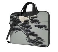 BOAIHH 13 inch lightweight Laptop Bag with Fashion Pine tree under the moon Print Beautiful and simple for Business Trip Office