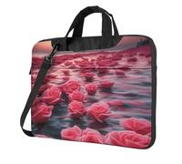 BOAIHH 13 inch lightweight Laptop Bag with Fashion roses by the sea Print Beautiful and simple for Business Trip Office
