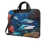 BOAIHH 13 inch lightweight Laptop Bag with Fashion Submarine shark coral Print Beautiful and simple for Business Trip Office