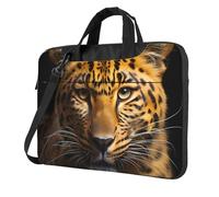 BOAIHH 13 inch lightweight Laptop Bag with Fashion The deep-eyed leopard Print Beautiful and simple for Business Trip Office