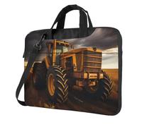 BOAIHH 13 inch lightweight Laptop Bag with Fashion Tractor in the field Print Beautiful and simple for Business Trip Office