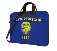 BOAIHH 14 inch lightweight Laptop Bag with Fashion Oregon State Flag Print Beautiful and simple for Business Trip Office