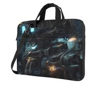 BOAIHH 15.6 inch lightweight Laptop Bag with Fashion Future Robot Print Beautiful and simple for Business Trip Office