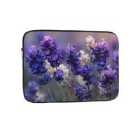 BOAIHH 15 inch Light Computer Bag, Exquisite Purple Lavender Print Pattern, Suitable for Business Travel, Work, Commuting