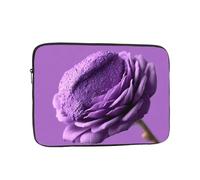 BOAIHH 15 inch Light Computer Bag, Exquisite Purple Rose Print Pattern, Suitable for Business Travel, Work, Commuting
