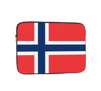 BOAIHH 17 inch Light Computer Bag, Exquisite Norwegian flag Print Pattern, Suitable for Business Travel, Work, Commuting