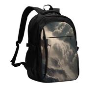 BOAIHH Angel With A Sword Large Capacity Backpack Computer Independent Compartment Pressure Relief Design Work Commuting