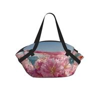BOAIHH Beneath the Cherry Blossoms Foldable Camping Bag Comfort and Stylish Multipurpose Thick Durable Spacious Travel Accessory