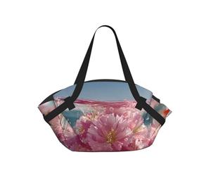 BOAIHH Beneath the Cherry Blossoms Foldable Camping Bag Comfort and Stylish Multipurpose Thick Durable Spacious Travel Accessory