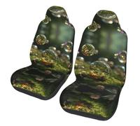 BOAIHH Bubbles In The Forest Car Seat Covers Polyester Elastic Protective Case Anti-Run Durable Wear-Resistant Comfort Soft