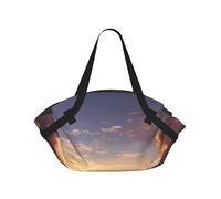 BOAIHH Calm Waves Foldable Camping Bag Comfort and Stylish Multipurpose Thick Durable Spacious Travel Accessory