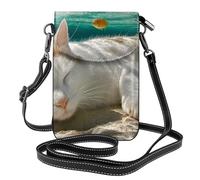 BOAIHH Cat Sleeping Underwater Women Cell Phone Purse Crossbody Light Compact Durable for Daily Commuting Wearing