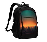 BOAIHH Dim Movie Theater Large Capacity Backpack Computer Independent Compartment Pressure Relief Design Work Commuting