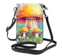BOAIHH Fantasy Dream Mushroom Women Cell Phone Purse Crossbody Light Compact Durable for Daily Commuting Wearing