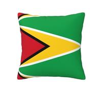 BOAIHH Flag of Guyana Four Season Pillowcase 16"x16" Soft Skin Friendly and Comfortable with Zipper Suitable for Sofa Car and Bedroom