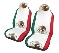 BOAIHH Flag of Mexico Car Seat Covers Polyester Elastic Protective Case Anti-Run Durable Wear-Resistant Comfort Soft