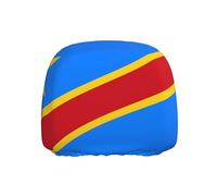 BOAIHH Flag of the Congo Car Headrest Cover 1 Pcs Universal Elastic Unique Style Prevents Everyday Wear and Tear