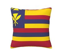 BOAIHH Flag of the Kingdom of Hawaii Four Season Pillowcase 12"x12" Soft Skin Friendly and Comfortable with Zipper Suitable for Sofa Car and Bedroom