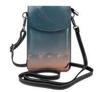 BOAIHH Footprints on Grass Women Cell Phone Purse Crossbody Light Compact Durable for Daily Commuting Wearing