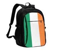 BOAIHH Irish flag Large Capacity Backpack Computer Independent Compartment Pressure Relief Design Work Commuting