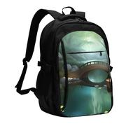 BOAIHH Little Bridge in the East Large Capacity Backpack Computer Independent Compartment Pressure Relief Design Work Commuting