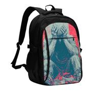 BOAIHH Lost Freedom Large Capacity Backpack Computer Independent Compartment Pressure Relief Design Work Commuting