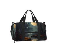 BOAIHH Moon Stars and Planets Handheld Crossbody Luggage Bag Stylish Durable Safe Reliable for Travel Outdoor Use