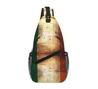 BOAIHH Retro Irish Flag Large Capacity Chest Bag Comfortable And Decompressive Suitable For Travel Work And Outdoor