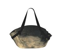 BOAIHH Riverside At Night Foldable Camping Bag Comfort and Stylish Multipurpose Thick Durable Spacious Travel Accessory