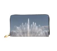 BOAIHH Simple Wallet for Unisex Stylish Card Holder with Exquisite Desert Fountain Pattern and Multiple Partition