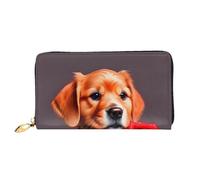BOAIHH Simple Wallet for Unisex Stylish Card Holder with Exquisite Gentleman-Like Dog Pattern and Multiple Partition