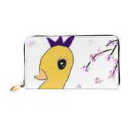 BOAIHH Simple Wallet for Unisex Stylish Card Holder with Exquisite Little Yellow Duck Pattern and Multiple Partition