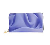 BOAIHH Simple Wallet for Unisex Stylish Card Holder with Exquisite Purple Satin Pattern and Multiple Partition