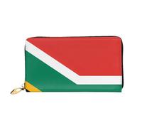 BOAIHH Simple Wallet for Unisex Stylish Card Holder with Exquisite South Africa Flag Pattern and Multiple Partition