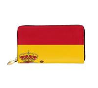 BOAIHH Simple Wallet for Unisex Stylish Card Holder with Exquisite Spanish Flag Pattern and Multiple Partition