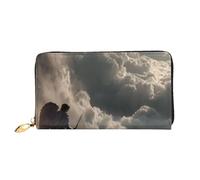 BOAIHH Simple Wallet for Unisex Stylish Card Holder with Exquisite Staring Into The Abyss Pattern and Multiple Partition