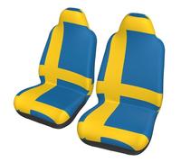 BOAIHH Swedish flag Car Seat Covers Polyester Elastic Protective Case Anti-Run Durable Wear-Resistant Comfort Soft
