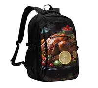 BOAIHH Tantalizing roast turkey Large Capacity Backpack Computer Independent Compartment Pressure Relief Design Work Commuting