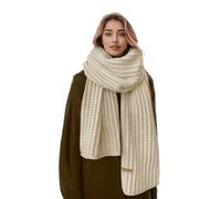 Boaisdus Winter Chunky Knit Scarfs Women's Thick Warm Knit Scarves Soft Long Chunky Knitted Scarf for Outddor Men & Women, Beige, 69×10in