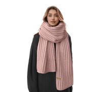 Boaisdus Winter Chunky Knit Scarfs Women's Thick Warm Knit Scarves Soft Long Chunky Knitted Scarf for Outddor Men & Women, Pink, 69×10in