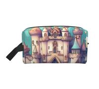 BOAITENYU Classical castle Travel Toiletry Bag Multipurpose Portable Large Capacity Storage for Cosmetics and Small Items