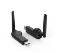 Boannice USB Bluetooth 5.4 Transmitter Bluetooth Adapter, One to Two for TV, PC, Bluetooth Headset, Bluetooth Speaker, External Antenna Low Latency with 3.5mm Jack